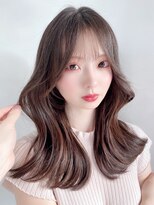 アイティー バイ アルバム 中野店(IT by ALBUM) 王道くびれヘア_ミニウルフテラコッタくすみブルー_8852