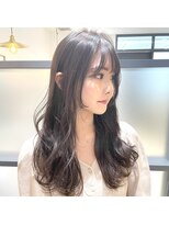 プリマ アンジュ 中目黒店(PRIMA ange)&nbsp;小顔外ハネミディアムアッシュ20代30代40代くびれミディ韓国ヘア