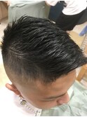 仙台D 七三スキンフェード ブラッククロップ 夏style