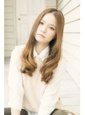 インナーグレージュ/マチルダボブ/前髪/ピンクベージュ/幡ヶ谷