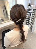 きれいめ編みおろしヘア♪
