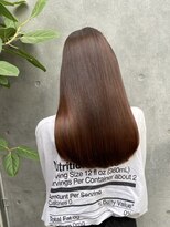 キュア 表参道(CURE)&nbsp;黒髪/グレージュカラー/ココアベージュ/ヘルシーロング/表参道