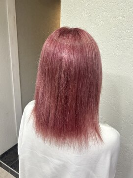 アジールヘア 所沢プロペ通り店(agir hair) カールセミディ姫カット小顔くびレイヤーホワイトピンク所沢練