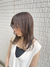 エイム ヘア リアム 調布店(eim hair liam) フェイスレイヤー×サンドベージュインナーカラー