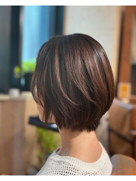 スリル ヘア アンド ネイル デザイン 恵比寿店(sulir hair and nail design) 自然に仕上がる縮毛矯正ショート