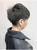 スパイキーショート/ブルーブラック/フェザーパーマ/メンズ115