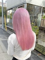 ブリーチダブルカラーホワイトカラーインナーカラー裾カラー艶髪
