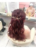 綺麗めハーフアップ☆