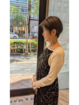 アース 銀座店(HAIR&MAKE EARTH) 大人シュートボブ