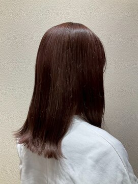 アクセ ナチュラルブラウン大人かわいい艶カラーふんわりロング30代40代