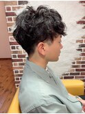 クセを生かしたパーマ