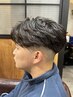 メンズカット＋パーマ(フェザーパーマ)￥11000