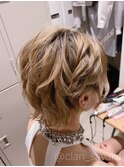 ねじりハーフツイン/心斎橋ヘアセット