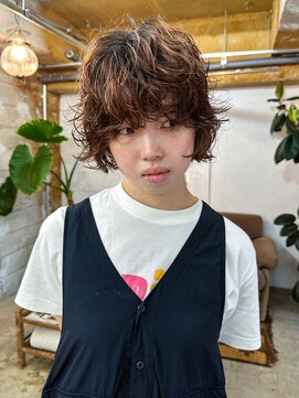 ガタカ(GATTACA) short bob perm