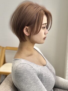 ビューシンサイバシ(VIEW SHINSAIBASHI) 前髪カット＊イメチェンショートボブ＊カーキグレージュ