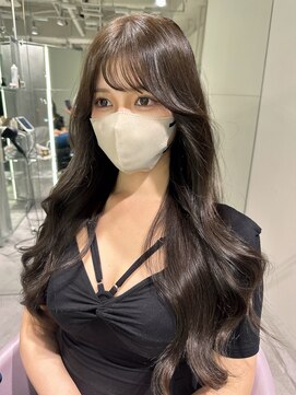 ユー(juu.) 【juu./星ヶ丘】navy greige×韓国くびれロング