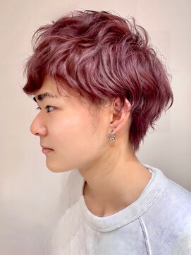 ウォーターリリー(Water Lily) くすみラベンダーのニュアンスマッシュショート