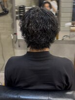 タメ(tame-)&nbsp;サーフカール/フェザーパーマ/ブルーブラック【都賀/メンズ】