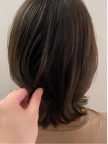 ヘアメンテ(Hairmainte) ウェット感モードボブ/◎カーキブラウン