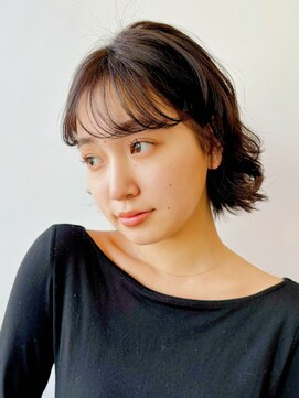 ガーデン 銀座(GARDEN) 黒髪 ボブ パーマ ボブパーマ レイヤー ニュアンスパーマ