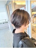 ショートカットハンサムショートアッシュベージュブラウン