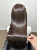プレバイイオエ 三宮店(pre. by ioe)&nbsp;前髪/ココアベージュ/こなれミディ/髪質改善/縮毛矯正