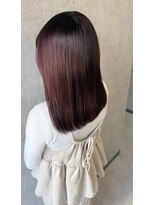 ポリマン 西新井(poliment) 大人可愛いピンクブラウン 春先取りカラー 髪質改善Tr