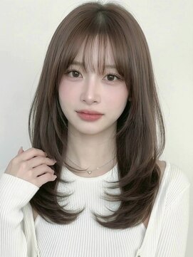 カバーヘア ブリス 川口(COVER HAIR bliss) オリーブグレージュシャギーウルフ小顔レイヤーA11川口30代40代