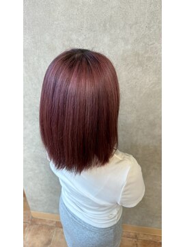 パーミル ヘア クマモト(permille ‰ hair Kumamoto) ピンクラベンダー×ボブ
