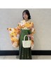 【卒業式に♪】袴《ワンスター》レンタル+着付け+無料ヘアセット+小物