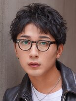 フィフス 大分(fifth)&nbsp;大分ルーズパーマメンズカットルーズショートツーブロックゆるめ