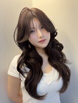 リー 梅田(Lee)&nbsp;arisa/ブリーチなしWカラー/レイヤーカット×ブラウン/韓国風