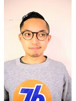 ハップヘアメイク 2ブロックアップバング