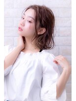 エルデ ナインズ ヘアー スタンド 川口店(elde 9's HAIR STAND)&nbsp;プリカール＆シルキーチョコレートの大人ガーリーモードヘア
