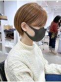 【Owll】大人マッシュショート 透明感ピンクベージュ