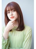 ブリーチなし大人可愛い艶カラー/髪質改善/20代30代40代