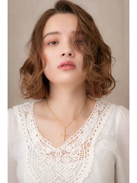 カバーヘア ブリス 北浦和(COVER HAIR bliss) 大人可愛いくせ毛風外ハネＡラインボブ301Y北浦和10代20代30代