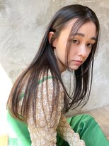 シエナ 渋谷(Siena)&nbsp;Siena20代30代 耳掛けストレート×アッシュグレー　渋谷