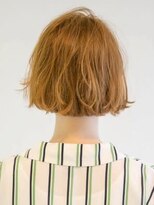アース 三軒茶屋店(HAIR&MAKE EARTH) ボブ_オレンジベージュ_ハイトーン_三軒茶屋_トリートメント
