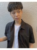 ツイストスパイラル/ツーブロック/センターパート/ビジネス