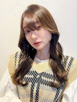 ロンド ストラーダ 心斎橋(Lond strada)&nbsp;韓国前髪顔周りロング×デザインカラー[心斎橋/髪質改善]