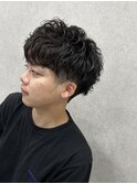 クセ毛風 ナチュラル メンズパーマ