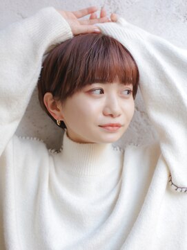 ソウ アオヤマ(SO aoyama) 20代30代40代コンパクトマッシュ　ピンクブラウン　大人かわいい