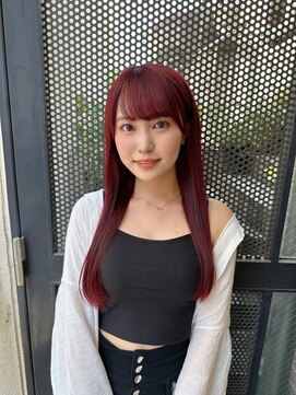 サロンドミルク 原宿(salon de MiLK) 【salon de MiLK 原宿】ブリーチ無しチェリーピンク