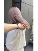 hadairo color_前髪マチルダボブピンクベージュ