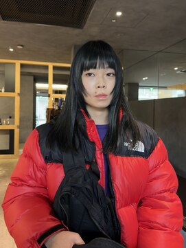 ソソ 与野(So/So) ロング/顔周りカット/レイヤー/ネイビー/アッシュ