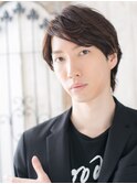 斜めバング×オーガニックカラーな小顔ウルフショートV上尾