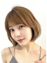 ミンクスオーバー(MINX OVER)&nbsp;【ボブ】オリーブベージュ/レイヤーカット/ウェットヘア