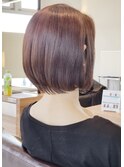 #ひし形ボブ#ツヤボブ#水素ケアカラー  