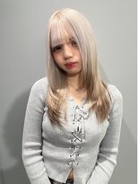 エニフォーイーストハム(Eni for eastham)&nbsp;グラデーションカラー/ホワイトベージュ/レイヤーロング